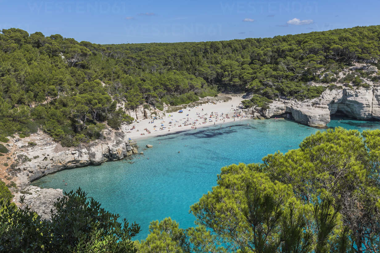 Spain Balearic Islands Menorca Beach At Cala Mitjana Mab Maria Breuer Westend61