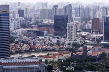 Asia Singapore View From Marina Bay Hotel To Downtown Core Singapur And Clarke Quay Tha Thomas Haupt Westend61