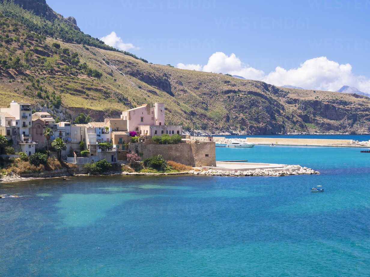 Italy, Sicily, Province of Trapani, Fishing village Castellammare del ...