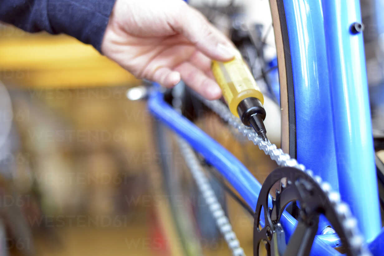 lubricating a bicycle