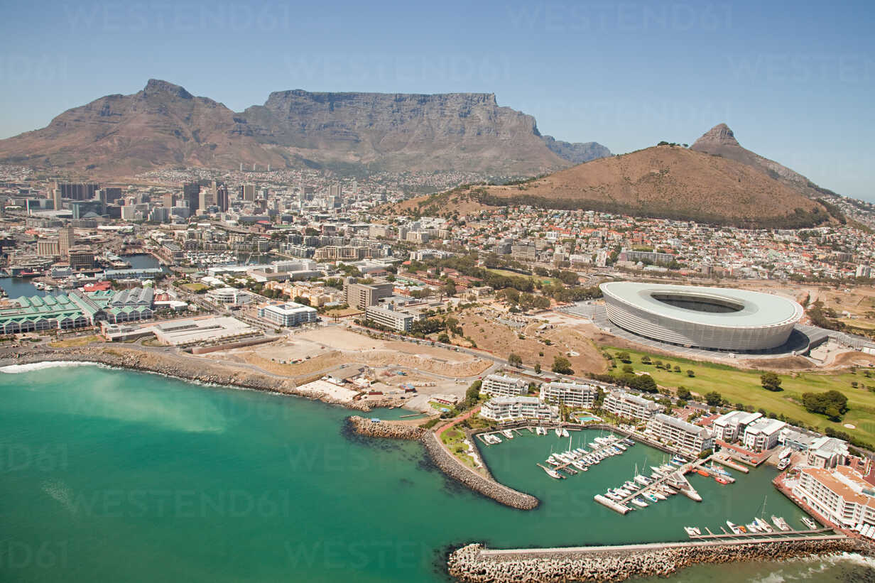 Cape Town Stadium And Coast Isf00075 Frank And Helena Westend61