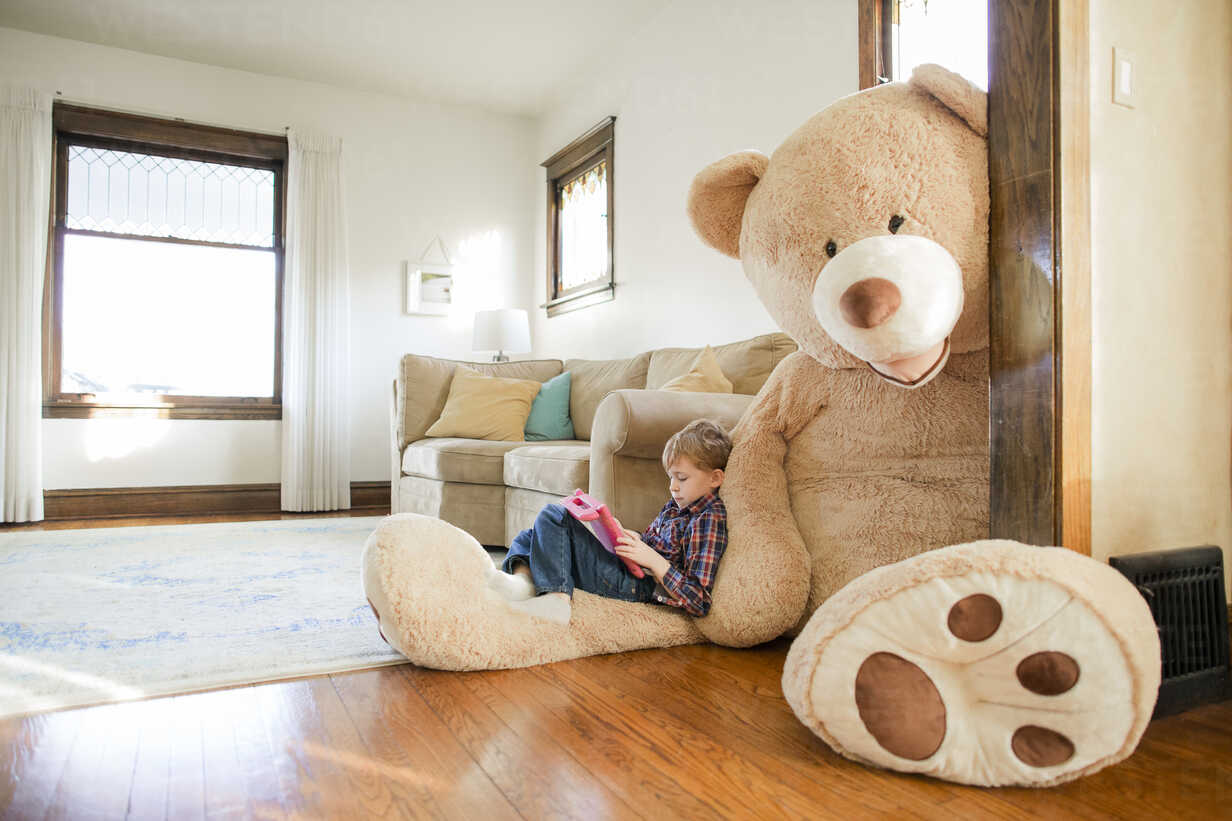 teddy bear at home