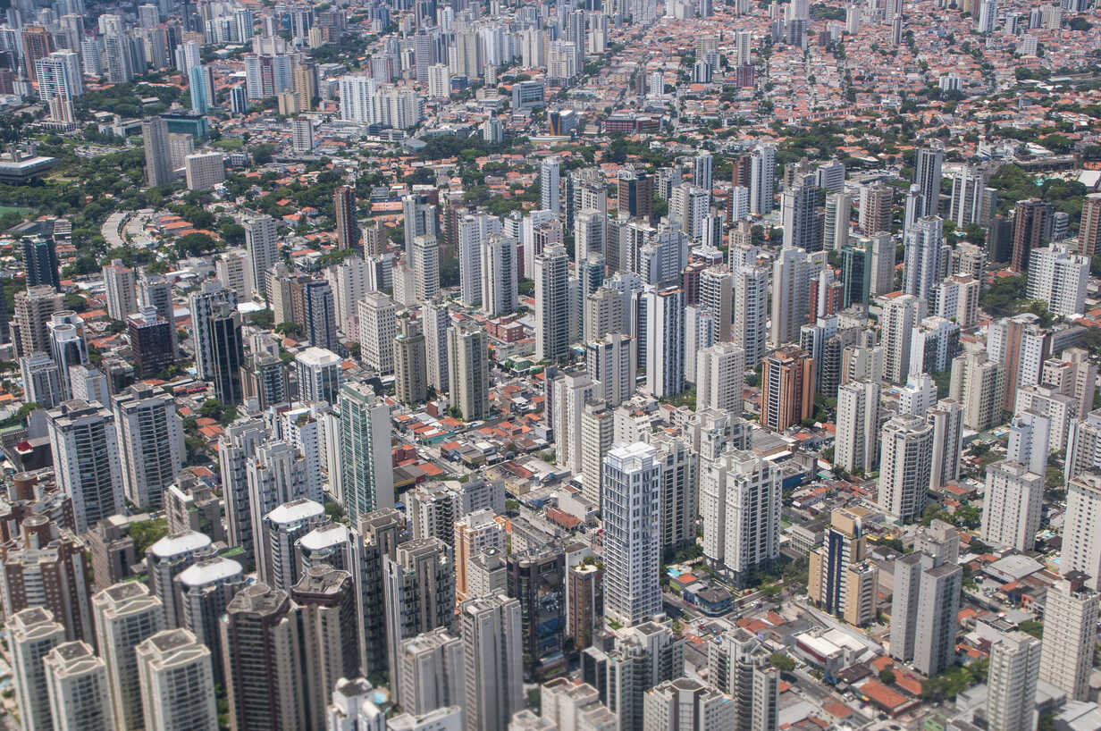 Aerial View Of Sao Paulo Brazil Stockphoto