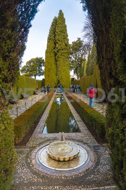 Generalife Gardens In Alhambra Granada Spain Tam01896 A