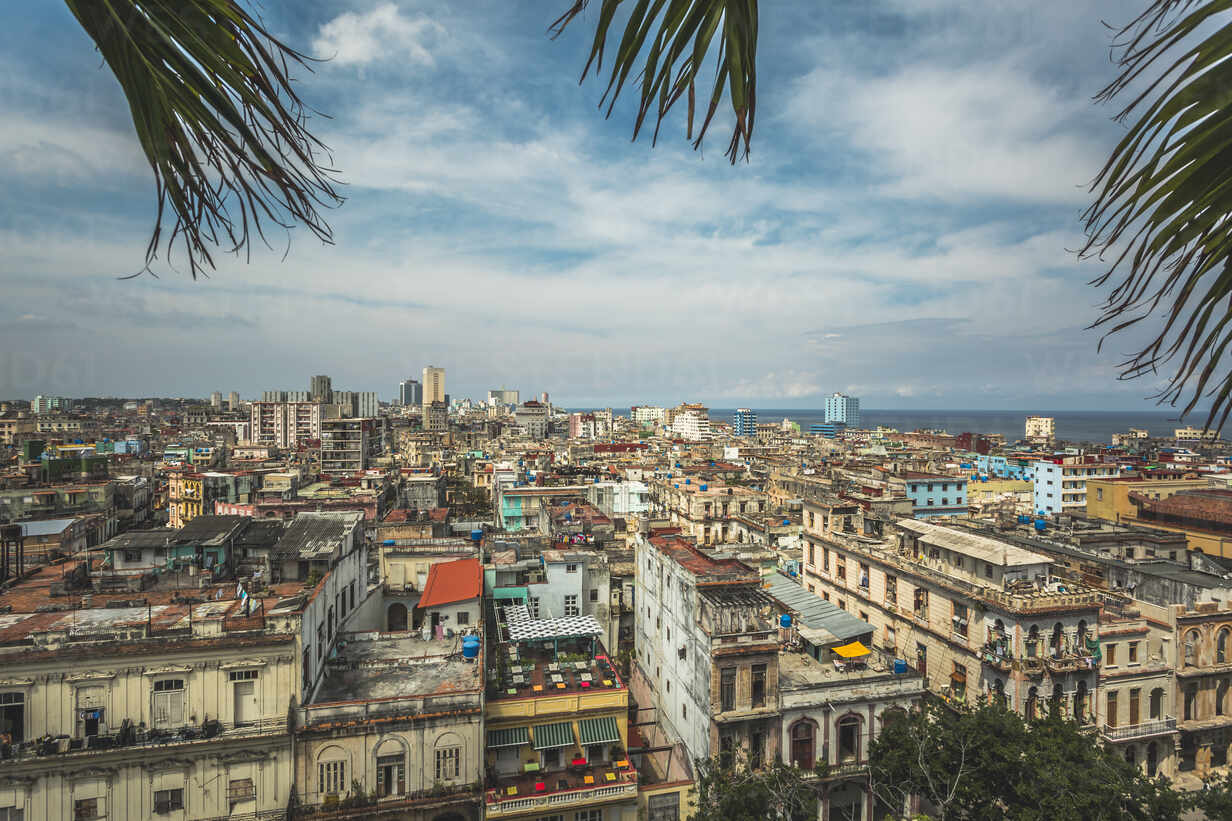 La Habana Skyline Havana Cuba West Indies Caribbean Central America Stockphoto