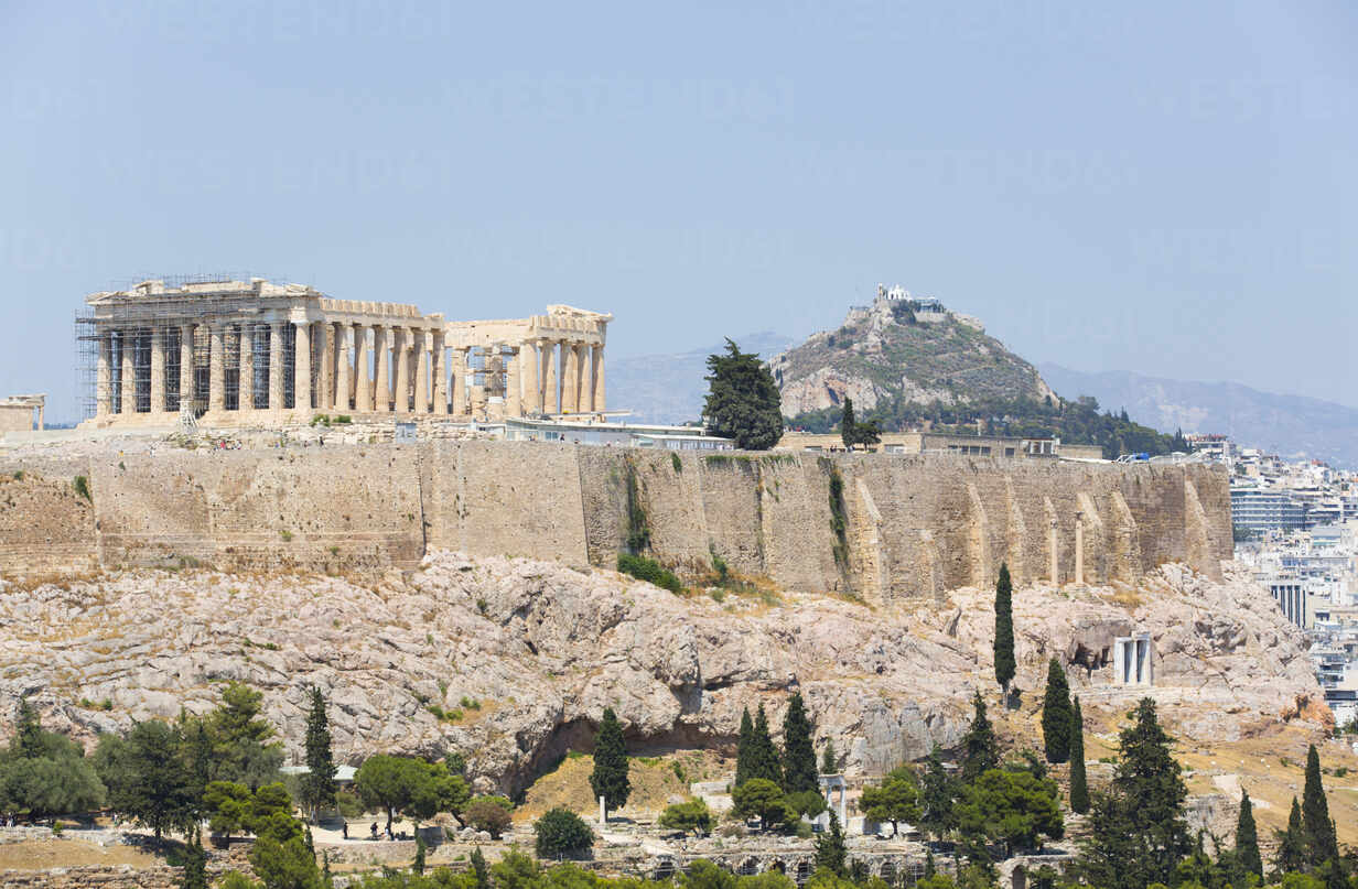 Parthenon Acropolis Unesco World Heritage Site Athens Greece Europe Stockphoto