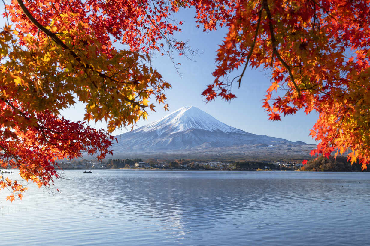 Mount Fuji Unesco World Heritage Site And Lake Kawaguchi Yamanashi Prefecture Honshu Japan Asia Rhplf14712 Rhpl