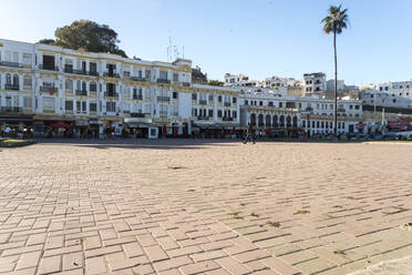 Morocco Tanger Tetouan Al Hoceima Tangier Town Square In Front Of Colonial Buildings Tamf A Tamboly Westend61